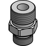 Nipple for sideconnection, G3/8"-1/2"