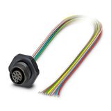 SACC-DSI-M12FS-8CON-PG9/0,5 P - Device connector, rear mounting