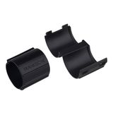 Kunststof-eindtule; zwart