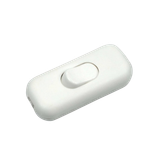 Inline Cord Switch for Round Cable, 1-Pole, 2A, 250V, white