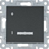 Interrupt SA with indicator light 16A - black Ss/Vis