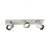 KENNY III surface mounted brushed aluminum/black 230V LED GU10 3x8W