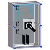 Switch enclosure prepared for 1 NZM3 MCCB 3P