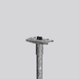 Pole mounting L 250 B 114 H 153 d 60 colour: uncoated