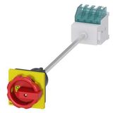 SENTRON, 3LD switch disconnector, main control switch, 4-pole, Iu: 16 A