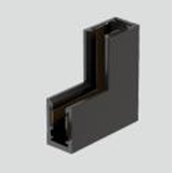 Vertical  90° connector, Black, Surface mounted
