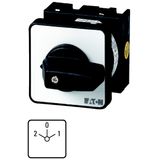 T0-3-38/E Multi-speed switches, T0, 20 A, flush mounting, 3 contact unit(s), Contacts: 5, 60 °, maintained, With 0 (Off) position, 2-0-1, SOND 29, Design number