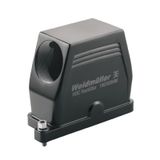 HDC enclosures, Size: 6, Protection degree: IP66, IP68, IP69, in plugged condition, Plug housing, Clamping yoke connection, Standard, Size of cable entries: M 32