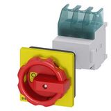 SENTRON, Switch disconnector 3LD, emergency switching-off switch, 3- pole, Iu: 25 A