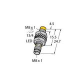 Inductive Sensor With Increased Switching Distance   NI5-M08KK-AN6X-V1131