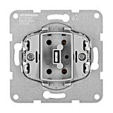 One-gang push button insert, 1 NO, screw clamps