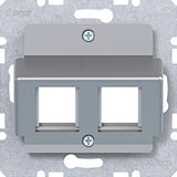 Center plate 2-way, Krone, A.x/C.x/S.x/B.x/Q.x/K.x titanium