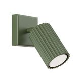 WALL LAMP WITH MOVABLE SPOTLIGHT, CARBON FAMILY OLIVE GREEN GU10