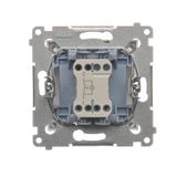 Key with the "cross" pictogram for switches and electronic controllers, Gold matt, metalic