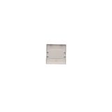 DATA single socket outlet with socket access element, Silver matt, metalic, 16A