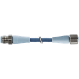 M12 male 0°/M12 fem. 0° A F&B Pro TPE-S 3x0.34 bu UL rob+dragch 0.3m