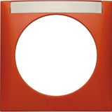 Frame, with labelling field, Integro Flow, orange glossy