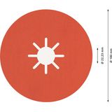 EXPERT R782 Prisma Ceramic Fibre Disc 180 mm, 22.23 mm, G 120
