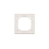 Triple frame, glass, silver pearl