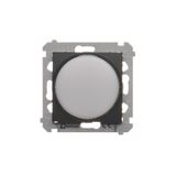 LED light indicator - white light, black matt