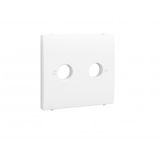COVER PLATE FOR R - TV SOCKETS MATTE WHITE