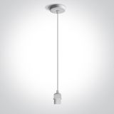 WHITE PENDANT 20W E27