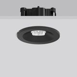 TURIA L, 4,2 W, 220 lm, 765, black, on/off Recessed ceiling luminaires