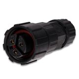 Connector - socket, IP67, soldering, M16, 3-pin