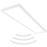 Ultra flat LED Panel with backlight effect + Microwave, IP44, white