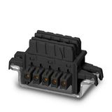 ME 6,2 TBUS-2 1,5/5-ST-3,81 BK - DIN rail bus connectors
