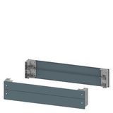 Base corner pieces with cover H: 200 mm W: 1000 mm