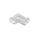 Transparent corner connector for LED strips COB