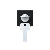 Key push-button 2 positions - 2M - Matt Black