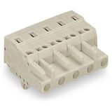 1-conductor female connector CAGE CLAMP® 2.5 mm² light gray
