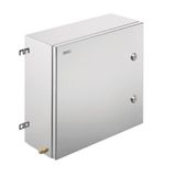Klippon TB QL (Terminal Box - Quarter Lock), Empty enclosure, stainless steel enclosure, Height: 480 mm, Width: 480 mm, Depth: 200 mm, Material: Stainless steel 1.4404 (316L), electropolished, silver