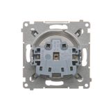 Single switch, (module), 10AX, quick connection, Bronze matt, metalic