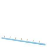 Pin busbar 1PH 10 mm2, 54 MW blue Pin busbar, 1-phase inclined, 10 mm2, 54