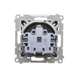 Single switch with a key - 2 positions "0-1", graphite mat, 5A