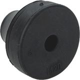 Quickseal cable grommet for M12 Black RAL 9005 Kabel Ø 4.0-7.0 mm