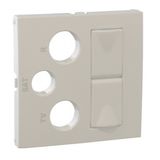 COV PLATE F/R-TV-SAT-2XRJ45 MULT SOCKET ICE