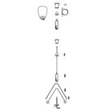 Suspension system universal - 2 ropes Y