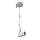 42004PR/W WHITE P&P RECESSED BASE WITH POWER SUPPLY CABLE