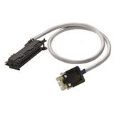 PLC-wire, Digital signals, 24-pole, Cable LiYY, 0.5 m, 0.25 mm²