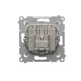 LED light indicator - green light, Bronze matt, metalic