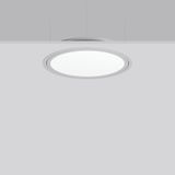 TRIONA round, 29 W, 2450 lm, 827-865, silver, DALI Recessed ceiling lu