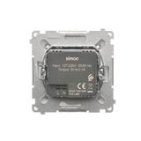 Single button for switches and push buttons, black matt