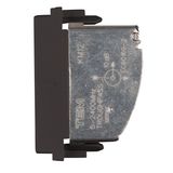 TV throughpass socket 1M 10dB, black