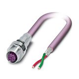 SACCEC-M12FSB-2CON-M16/0,5-910 - Device connector front mounting