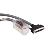 cord set - 28 ways terminal - SUB-D 25 for X80 I/O - 3 m (9.84 ft)