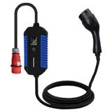 EVSE 22kW adapter 3P 32A CEE with bag, LCD display, 5m cable and Type 2 plug